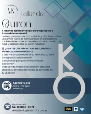 Taller de Quiron - Conecta con tu propósito a través de tu Quiron natal