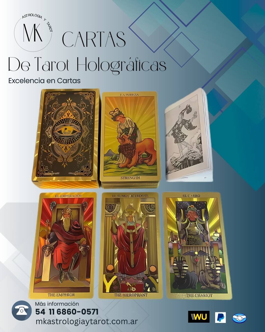 Tarot Holográfico - Excelencia en cartas - Imagen 2
